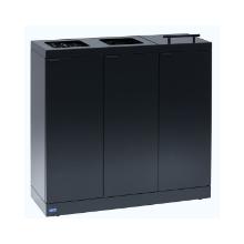 Poubelle de tri : 3 flux - noir - 3 x 65 lt "bica 873" photo du produit