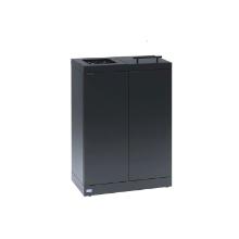 Poubelle de tri : 2 flux - noir - acier - 2 x 45 lt - "bica 886 " photo du produit