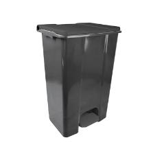 Pedaalemmer : gerecycleerd plastic grijs - deksel grijs - 60 l - "ecoconti" artikelfoto