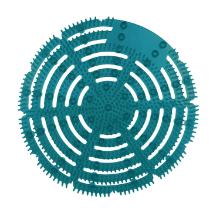 Ontgeurder urinalscreen spatvrij ocean fresh artikelfoto