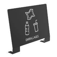 Plaque signalétique pour emballage gris manganèse "alitri" photo du produit