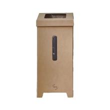 Kit de 3 poubelles en carton FSC de 75L large ouverture livr&eacute;es &agrave; plat photo du produit