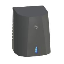 Sèche-mains automatique à air pulsé ultra-compact noir mat Sup'Air photo du produit