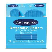 Detecteerbare pleister blauw mix 6 x 30 pc Salvequick 51030126 artikelfoto