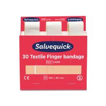 Pansement textile adh&eacute;sif beige extra long 6 x 30 pc Salvequick 6496 photo du produit