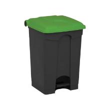 Pedaalemmer gerecycleerd antraciet groen deksel 45 l artikelfoto