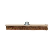 Balai coco monture plate bois non verni fixe manche 80 cm Ø 28 mm photo du produit