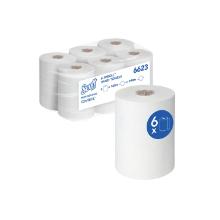 Essuie mains blanc écologique 1 pli 6 x 165 m Scott Control Slimroll photo du produit
