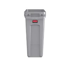 Afvalbak grijs 60 l met luchtsleuven Slim Jim artikelfoto