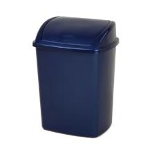 Poubelle bleu 50 l avec couvercle basculant photo du produit