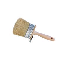 Kwast plat blond haar houten steel 3 x 7 cm Hobby artikelfoto