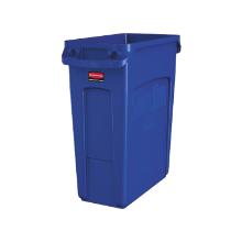 Afvalbak blauw 60 l met luchtsleuven Slim Jim artikelfoto