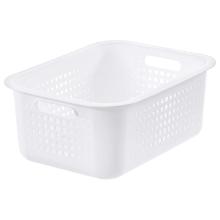 Panier de rangement ajour&eacute; blanc 37 x 28 x 15 cm Orthex photo du produit