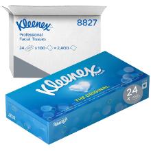 Facial tissues in 2-laags FSC-doos 20,6x20 cm 100 stuks Kleenex facial tissue artikelfoto