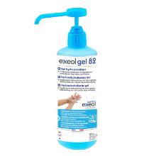 Hydroalcoholische gel voor medisch gebruik 500 ml pomp Exeol Gel 82 BE-REG-01751 artikelfoto