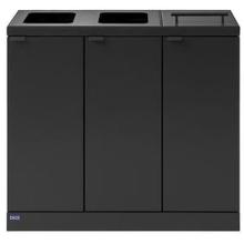 Sorteerafvalbak 3 stromen antraciet 3 x 45 l Bica 887 artikelfoto