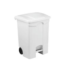 Poubelle mobile à pédale blanc 70 L Contitop photo du produit