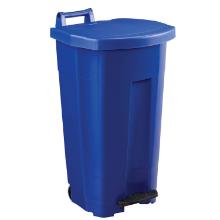 Mobiele pedaalemmer blauw 90 l Boogy artikelfoto