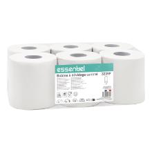 Witte handdoekjes met centrale afrol cellulose Ecolabel 2-laags 6x81 m ESSENTIEL artikelfoto