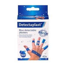 Set detecteerbare pleisters waterproof blauw 40 stuks artikelfoto