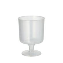 Verre &agrave; vin transparent PP r&eacute;utilisable 200 ml photo du produit