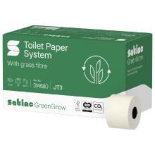 Jumbo-toiletpapier, 2-laags, 100 m, miscanthus, CO₂-neutraal, Satino GreenGrow artikelfoto