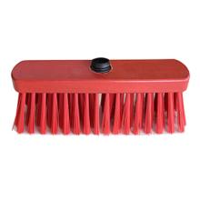 Balai de rue pvc court monture plate fixe manche bois verni rouge 30 cm photo du produit