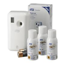 Starter pack : luchtverfrisser - dispenser - 3 navulling - zonder batterij - A1 artikelfoto