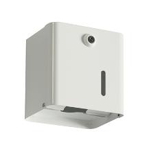 DISPENSER PAPIER HYGIENIQUE / BLANC paquets ou rouleaux photo du produit