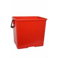 Emmer rood 6 l voor werkwagen gerecycleerd pvc artikelfoto