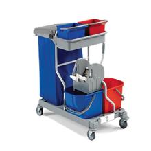 Werkwagen grijs 2 x 6 l en 2 x 15 l zonder pers "techline" artikelfoto