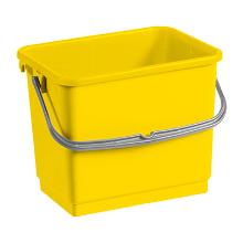 Seau jaune 4 l pour chariot d'entretien plastique recyclé photo du produit