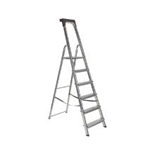 Aluminium huishoudtrapladder 5 treden +1 ladderblad max 150 kg Esca Es artikelfoto