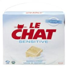 Waspoeder voor alle soorten wasgoed 38 doses 2,28kg Le Chat hypoall artikelfoto