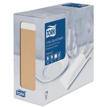 Tork pochette à couvert naturel serviette blanche 23x29 cm 2 plis 500pc photo du produit