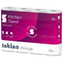Gerecycled keukenpapier 3 laags 32 x 64 vel. 26x22 cm Satino Prestige artikelfoto