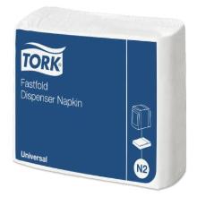 TORK UNIVERSAL FASTFOLD NAPKINS/Blanc : serviette pour dispenser N2/ 25x30cm - c photo du produit