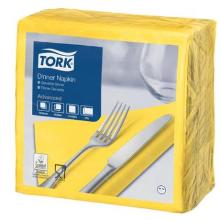 Servet dinner geel 39x39 cm 2 laags 1/4 vouw Tork Advanced artikelfoto