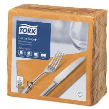 Serviette dinner orange 39x39 cm 2 plis pliage 1/4 Tork Advanced photo du produit