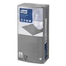 Serviette cocktail gris 24x24 cm 2 plis pliage 1/4 12x200 pc Tork Advanced photo du produit