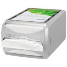 Grijze dispenser voor papieren servetten N4 Tork Napkins Counter Dispenser artikelfoto