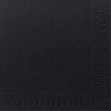 Serviette : noire - 2 plis - 24 x 24cm - 2400 pc photo du produit