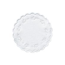 Sous-verres : romance blanc - 9cm - 8 x 250 - 8 plis photo du produit