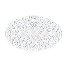 Dentelle : ovale - blanc - 17 x 24 cm - 2000 pc photo du produit