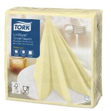 Serviette dinner champagne 39x39 cm 1 pli 12x50 pc Tork LinStyle photo du produit