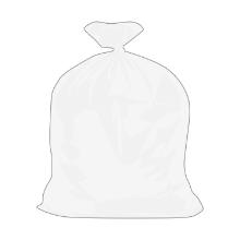 Sac poubelle transparent 80 x 110 cm HD T30 20 sacs photo du produit