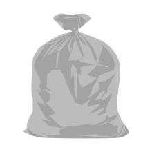 Sac poubelle gris 80 x 120 cm BD T50 140 l 20 sacs photo du produit