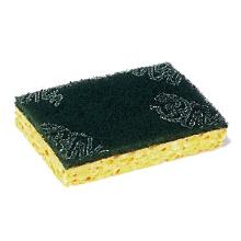 Schuurspons cellulose geel schuurlap groen 15,5 x 9,3 x 1,7 cm Scotch-Brite artikelfoto