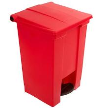 Poubelle &agrave; p&eacute;dale rouge 45 l Slim Jim Step-On photo du produit