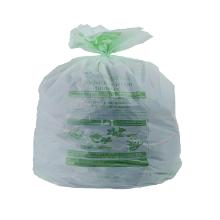 Sac Bruxelles Propret&eacute; vert 62 x 87 cm bio 35&micro; 60 l 10 sacs fermeture liens coulissants photo du produit